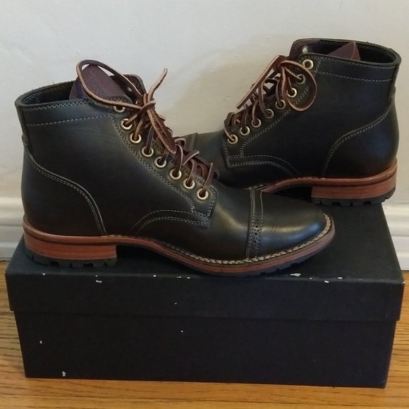 n.d.c. "Duffy L" Handmade Leather Pull Up Boots - Size 38 (US 8) - Picture 5 of 13